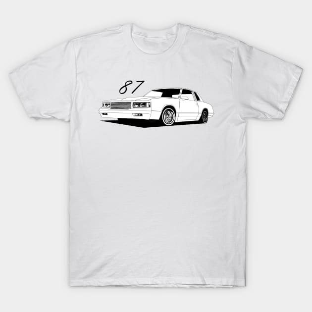 87 Monte Carlo T-Shirt by ThornyroseShop